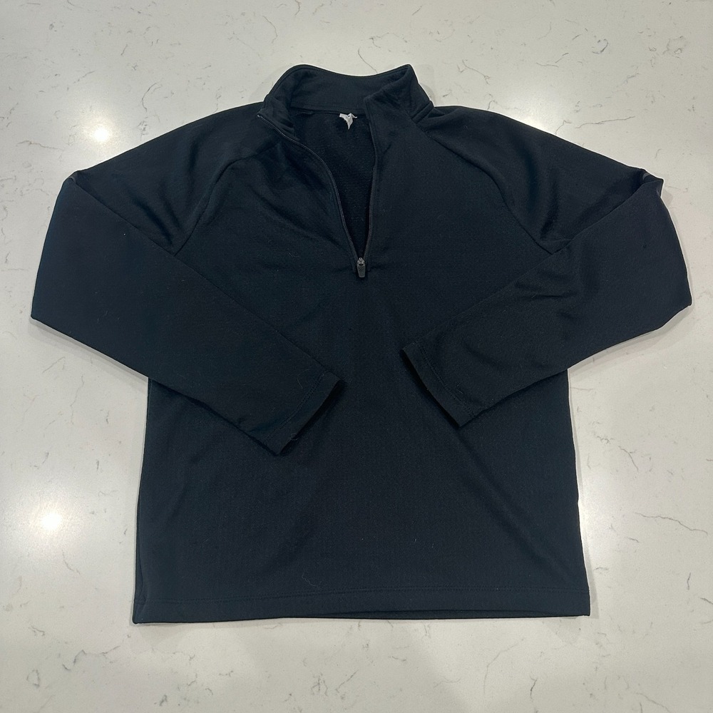 Old Navy Active Girls M 8 Black Go-Dry Quarter Zip Pullover Jacket Sweatshirt